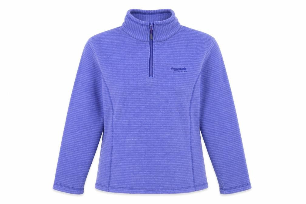 Regatta Women Blue UK 10 1/4 Zip Fleece Sweatshirt Outdoor