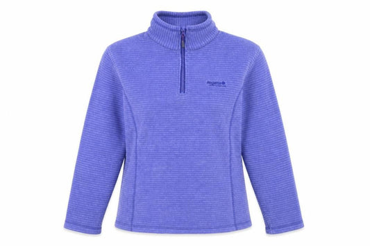 Regatta Women Blue UK 10 1/4 Zip Fleece Sweatshirt Outdoor