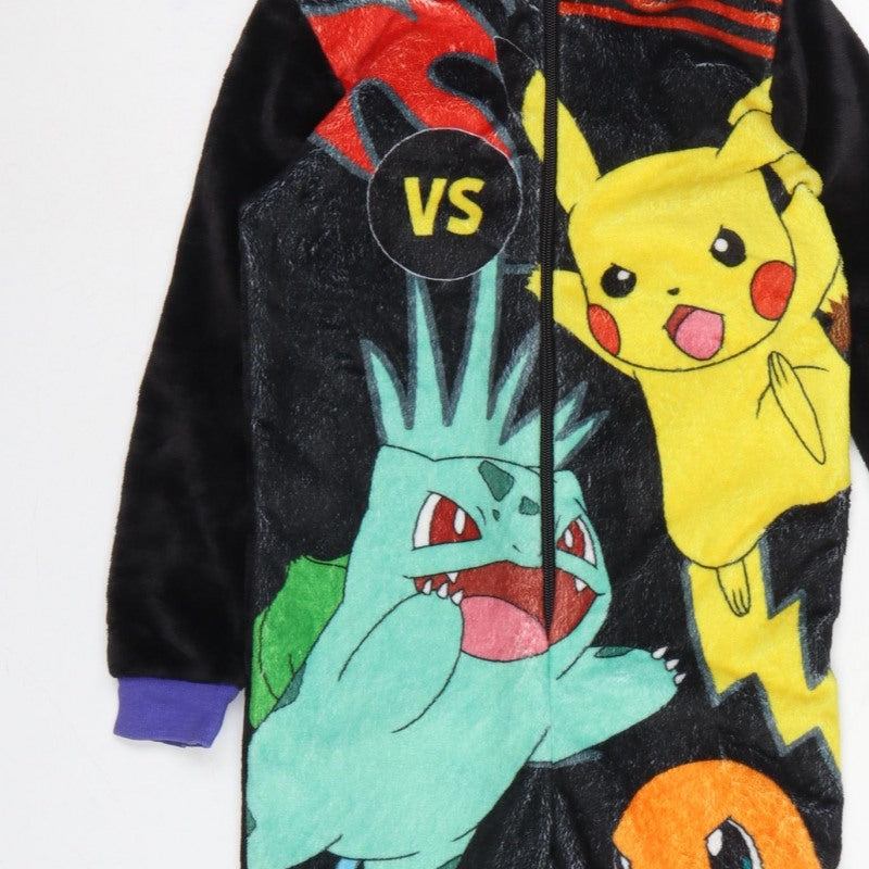 Pokémon Boys Multicoloured 9-10 Years Fleece Hooded Zip One Piece