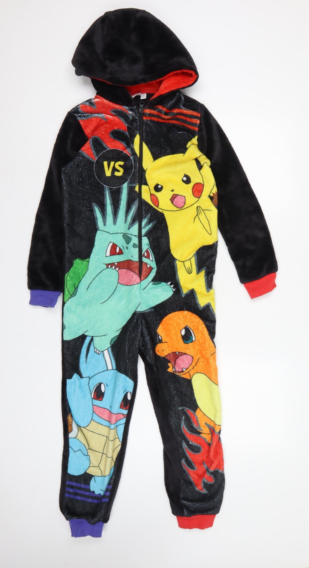 Pokémon Boys Multicoloured 9-10 Years Fleece Hooded Zip One Piece