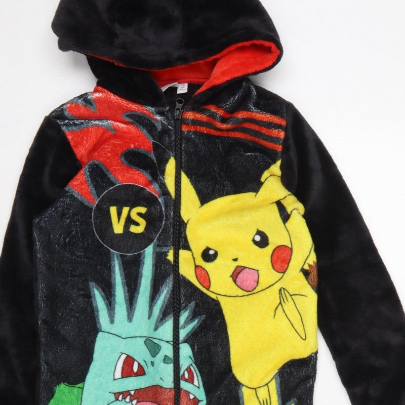 Pokémon Boys Multicoloured 9-10 Years Fleece Hooded Zip One Piece