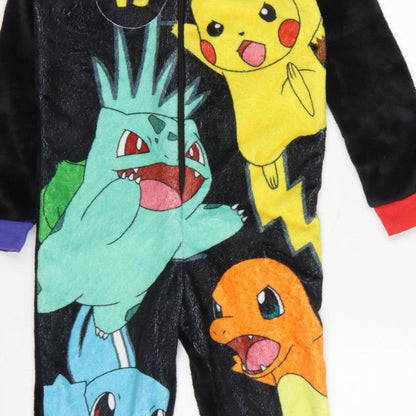 Pokémon Boys Multicoloured 9-10 Years Fleece Hooded Zip One Piece