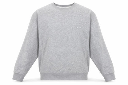 Nike Men’s Grey L Crew Neck Logo Fleece Pullover Sweatshirt