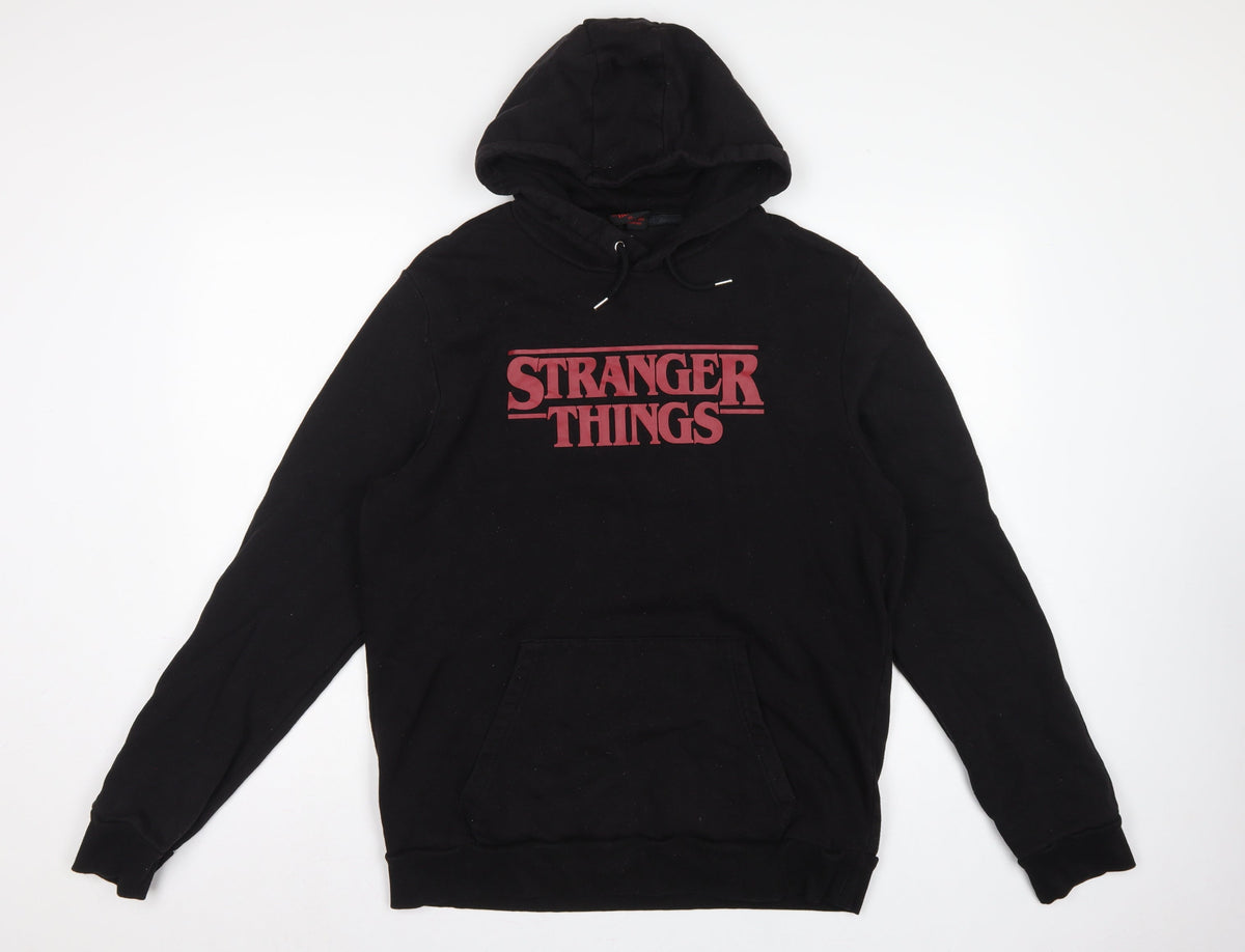 Netflix Stranger Things Men’s Black XL Pullover Graphic Hoodie