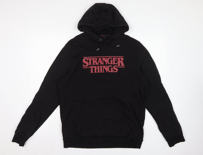 Netflix Stranger Things Men’s Black XL Pullover Graphic Hoodie
