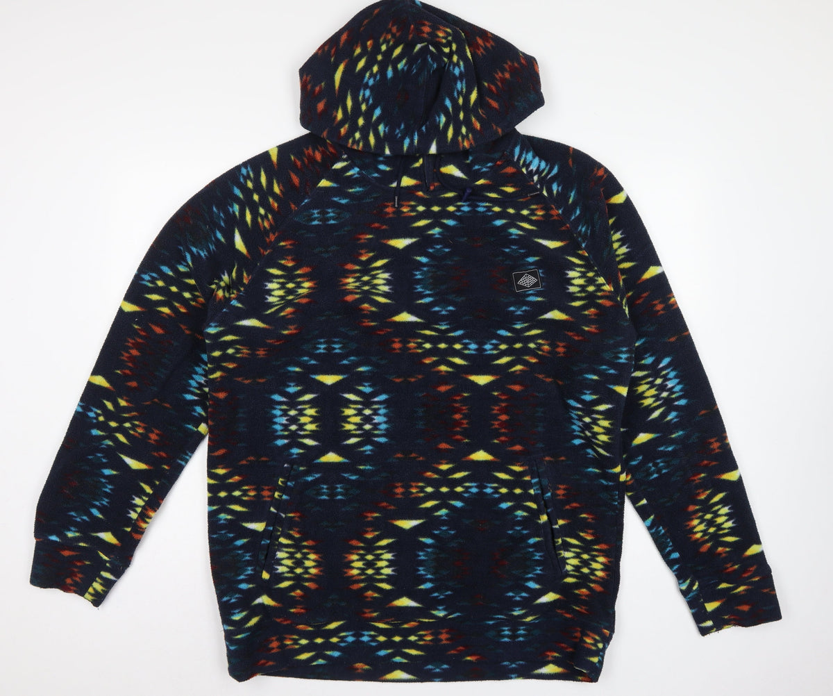 Super Massive Men’s Multicoloured L Aztec Fleece 1/4 Zip Hoodie