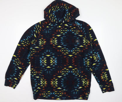 Super Massive Men’s Multicoloured L Aztec Fleece 1/4 Zip Hoodie