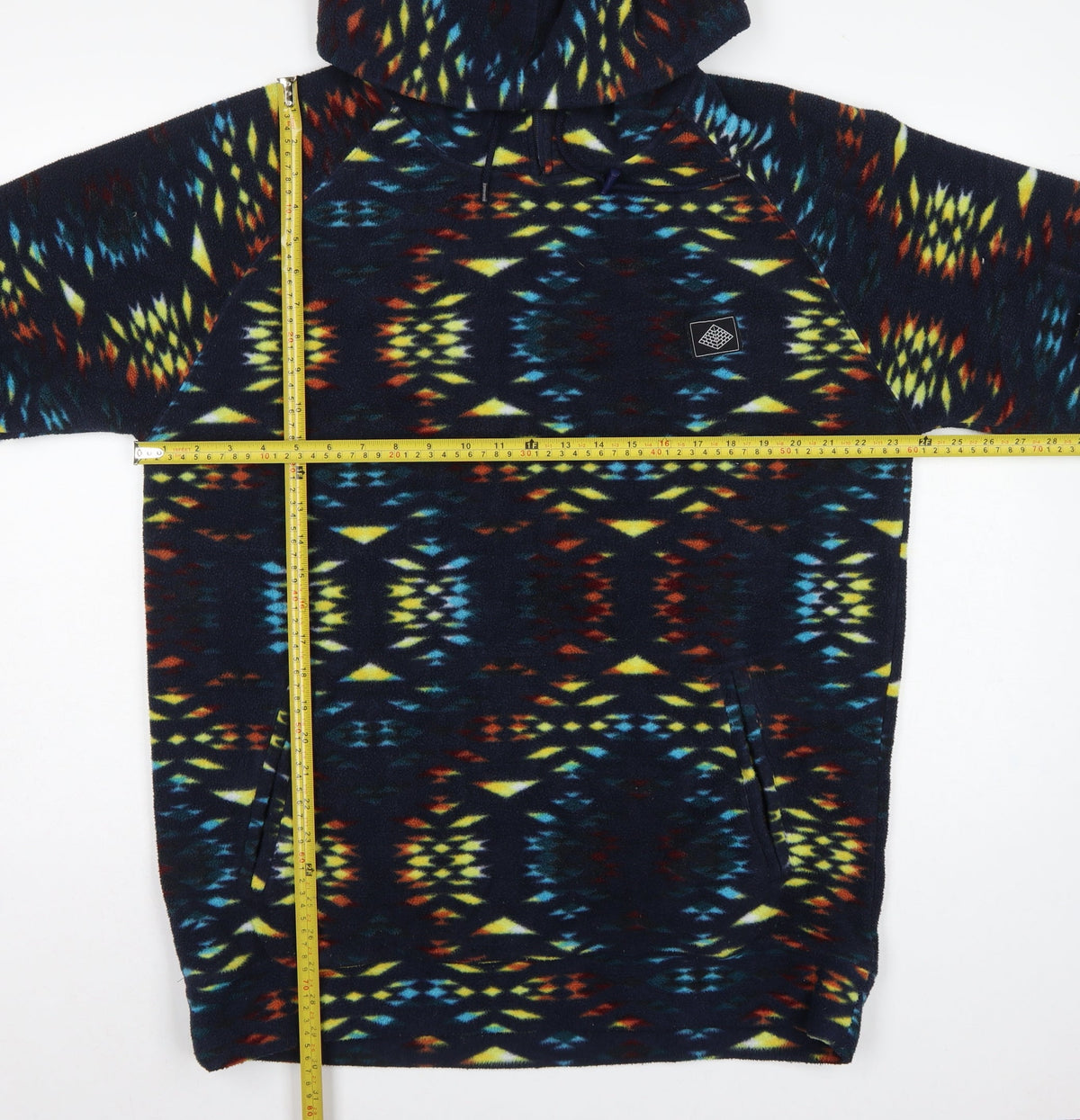 Super Massive Men’s Multicoloured L Aztec Fleece 1/4 Zip Hoodie