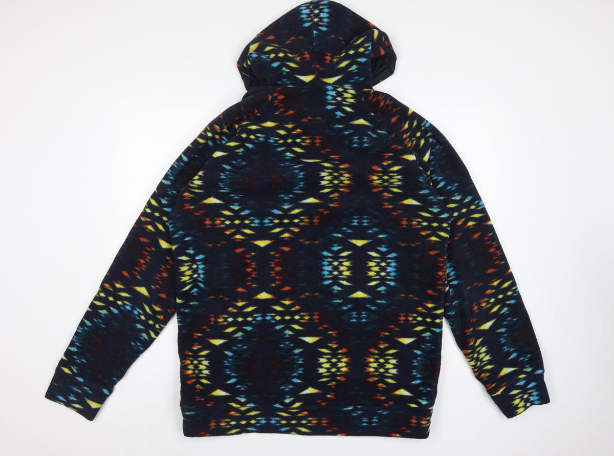 Super Massive Men’s Multicoloured L Aztec Fleece 1/4 Zip Hoodie