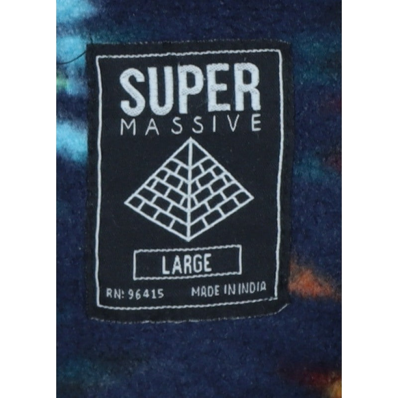 Super Massive Men’s Multicoloured L Aztec Fleece 1/4 Zip Hoodie