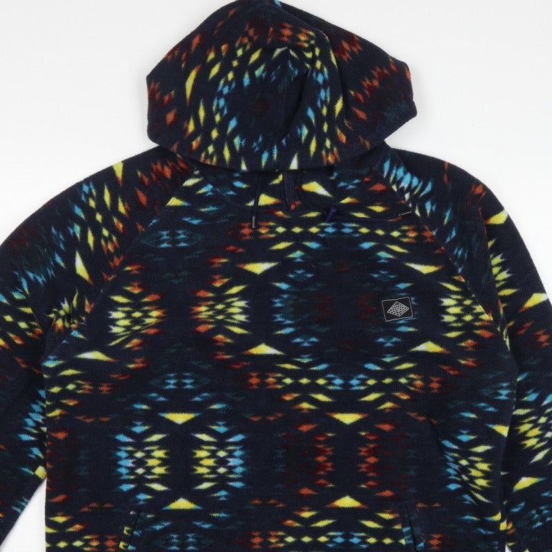 Super Massive Men’s Multicoloured L Aztec Fleece 1/4 Zip Hoodie