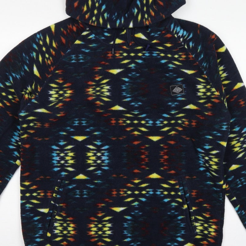 Super Massive Men’s Multicoloured L Aztec Fleece 1/4 Zip Hoodie