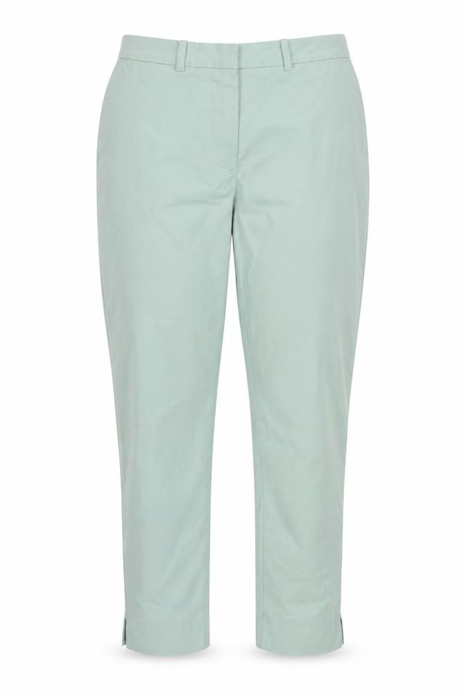 Marks & Spencer Women Green UK 8 High Rise Tapered Trousers