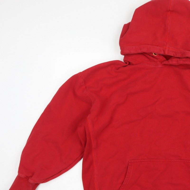 Superdry Unisex Adults Red L Pullover Fleece Logo Hoodie