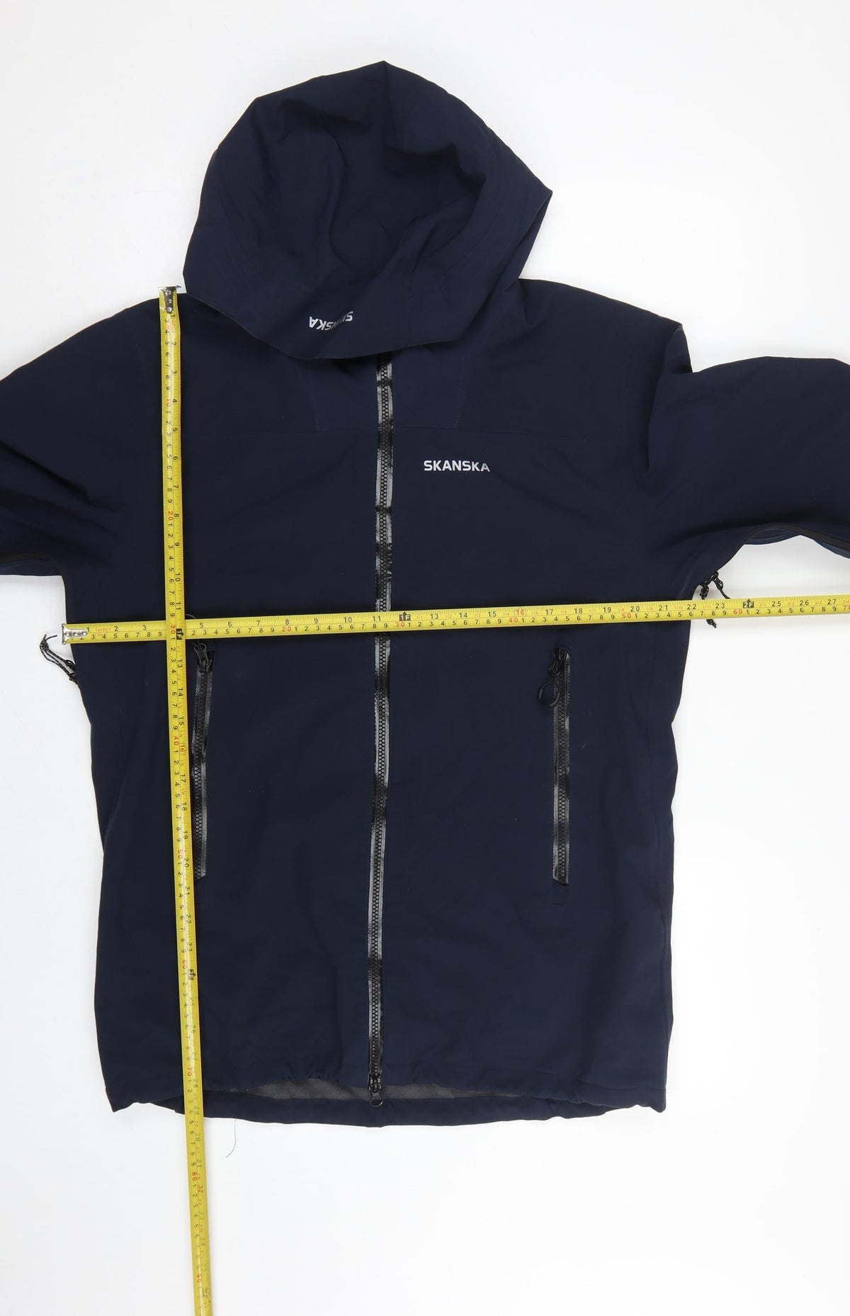 Tracker Skanska Men's Blue L Waterproof Softshell Hooded Work Jacket