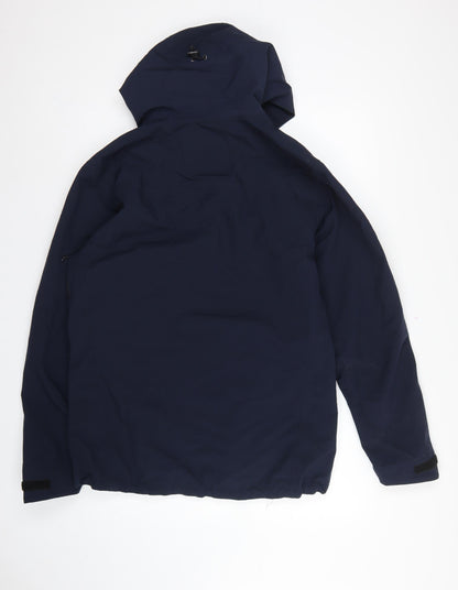 Tracker Skanska Men's Blue L Waterproof Softshell Hooded Work Jacket