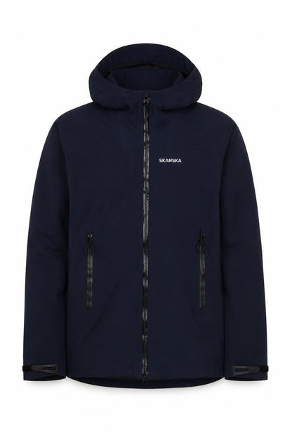 Tracker Skanska Men's Blue L Waterproof Softshell Hooded Work Jacket