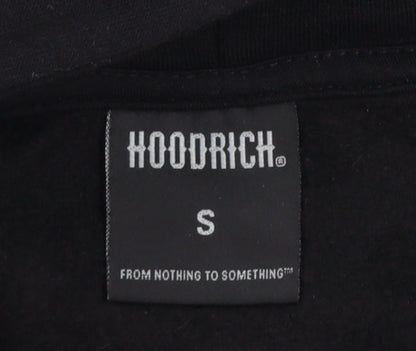 Hoodrich Men Black S Pullover Graphic Print Hoodie Logo Pockets
