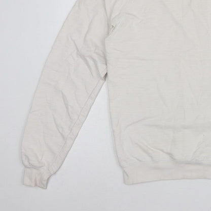 B&C Collection Men’s Ivory M Free Riders Graphic Crew Neck Sweatshirt