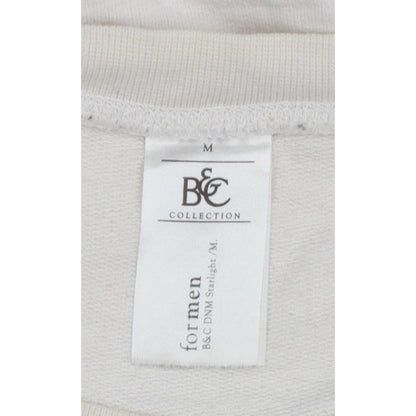 B&C Collection Men’s Ivory M Free Riders Graphic Crew Neck Sweatshirt