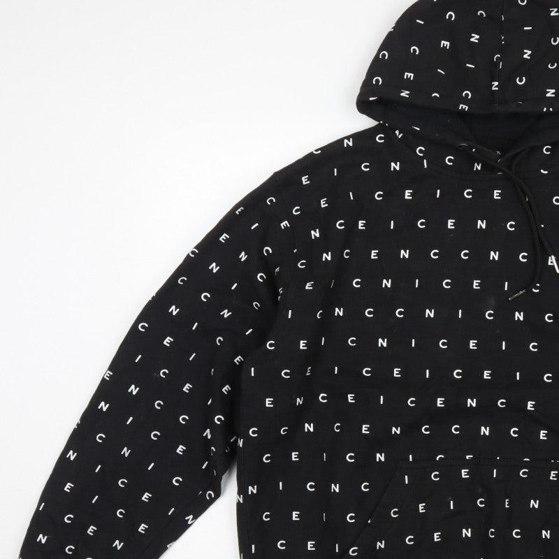 Nicce London Men’s Black XL Logo Print Pullover Hoodie