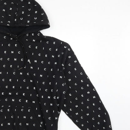 Nicce London Men’s Black XL Logo Print Pullover Hoodie