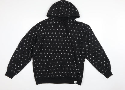 Nicce London Men’s Black XL Logo Print Pullover Hoodie