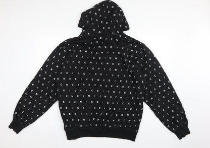 Nicce London Men’s Black XL Logo Print Pullover Hoodie