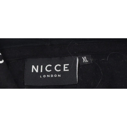 Nicce London Men’s Black XL Logo Print Pullover Hoodie