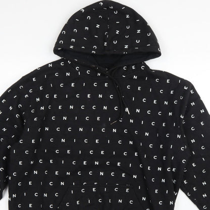 Nicce London Men’s Black XL Logo Print Pullover Hoodie
