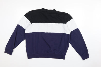 Fila Men’s Multicoloured L Pullover Logo Colour Block Sweatshirt