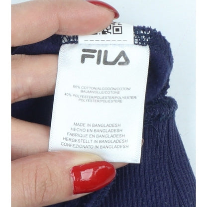 Fila Men’s Multicoloured L Pullover Logo Colour Block Sweatshirt