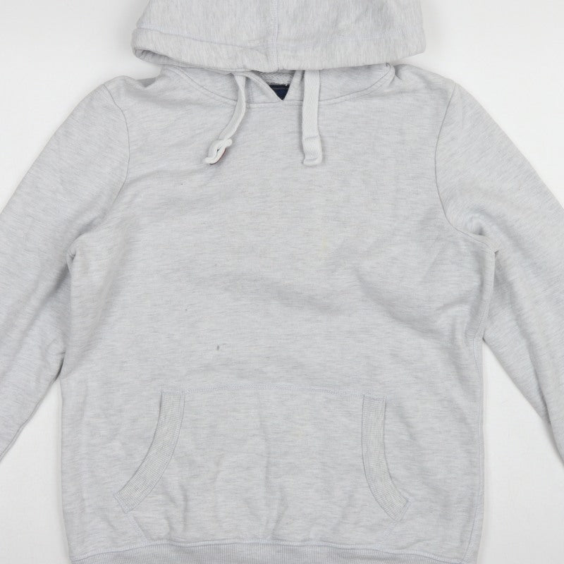 Superdry Women Grey Size 14 Pullover Hoodie Fleece Kangaroo Pocket