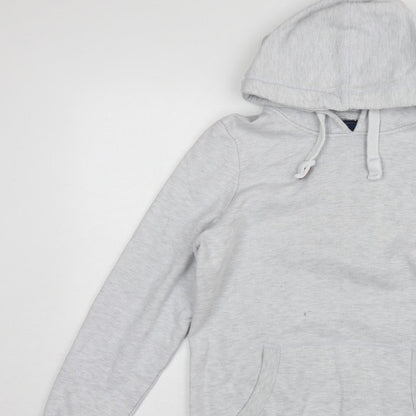 Superdry Women Grey Size 14 Pullover Hoodie Fleece Kangaroo Pocket