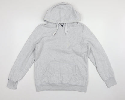 Superdry Women Grey Size 14 Pullover Hoodie Fleece Kangaroo Pocket