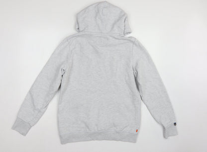 Superdry Women Grey Size 14 Pullover Hoodie Fleece Kangaroo Pocket