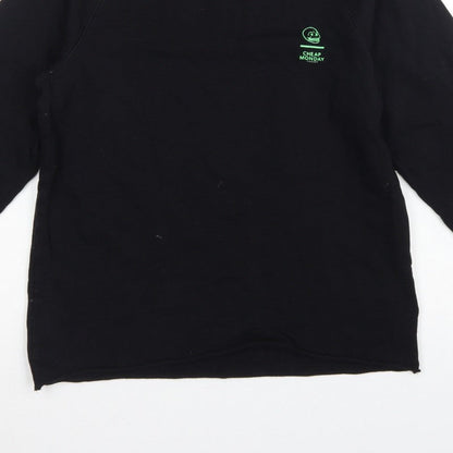 Cheap Monday Women’s Black S Logo Graphic Raglan Sweatshirt