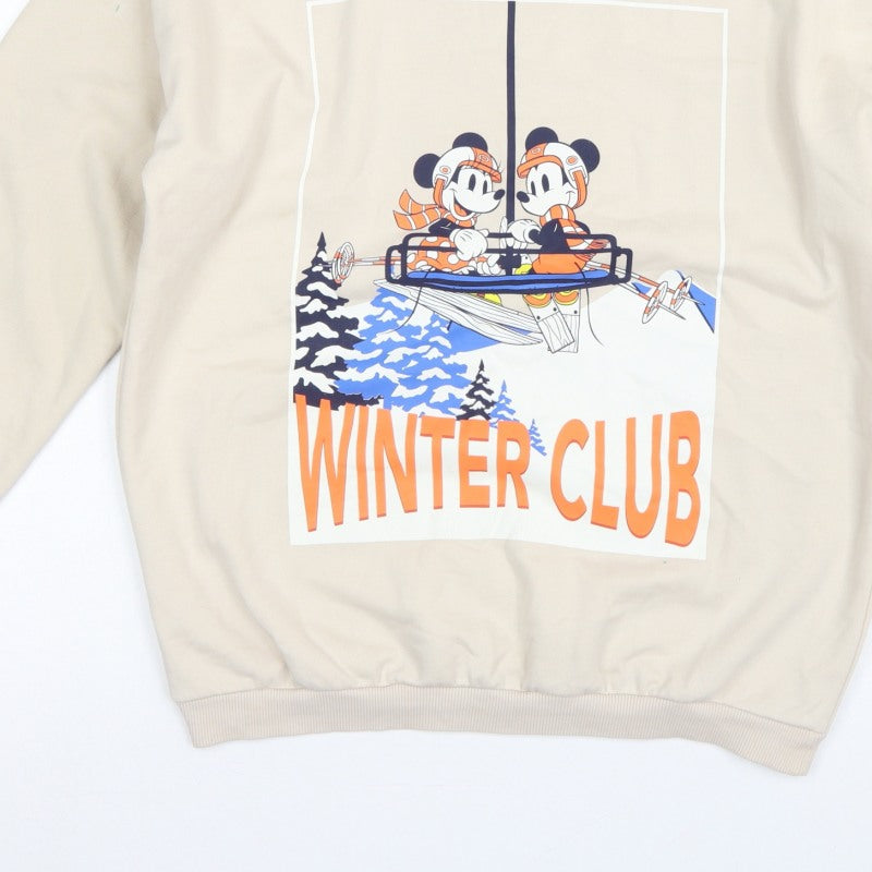 George Girls Beige 13-14 Years Pullover Mickey Winter Club Sweatshirt