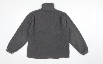 Manchester United Men’s Grey S Fleece Full Zip Football Jacket