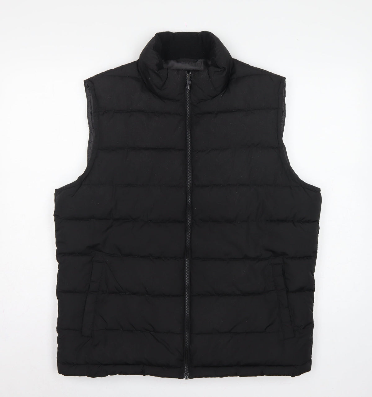 GAP Men’s Black L Quilted Padded Puffer Gilet Bodywarmer