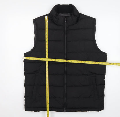 GAP Men’s Black L Quilted Padded Puffer Gilet Bodywarmer