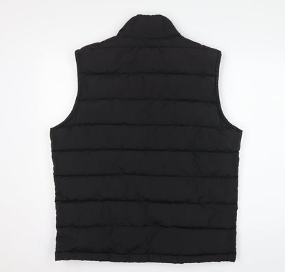 GAP Men’s Black L Quilted Padded Puffer Gilet Bodywarmer