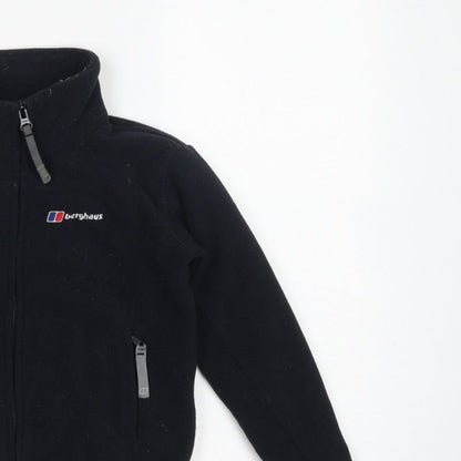 Berghaus Boys Black Fleece Jacket 5-6 Years Full Zip Outdoor