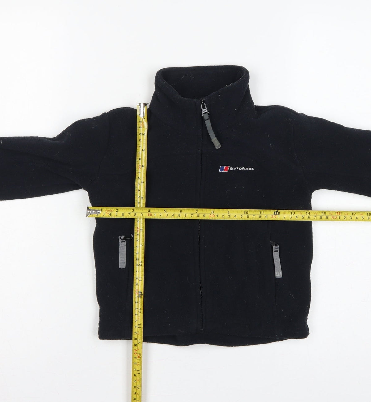 Berghaus Boys Black Fleece Jacket 5-6 Years Full Zip Outdoor