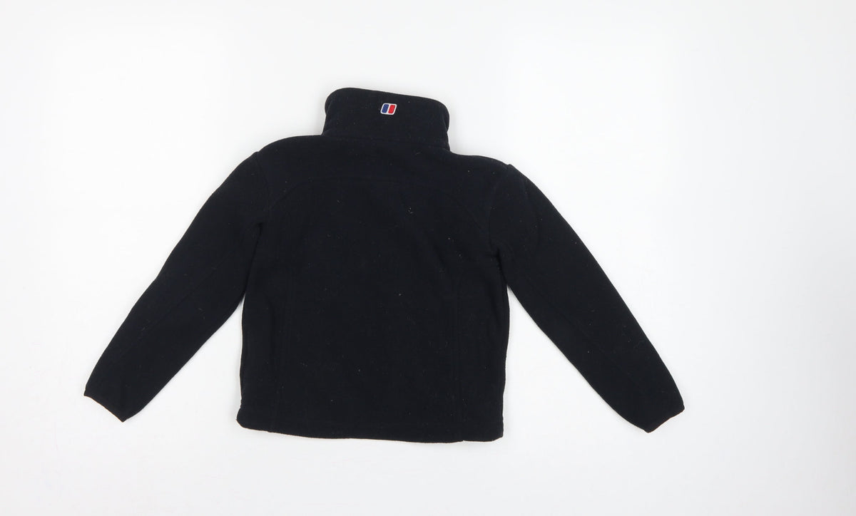 Berghaus Boys Black Fleece Jacket 5-6 Years Full Zip Outdoor