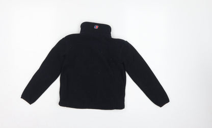 Berghaus Boys Black Fleece Jacket 5-6 Years Full Zip Outdoor