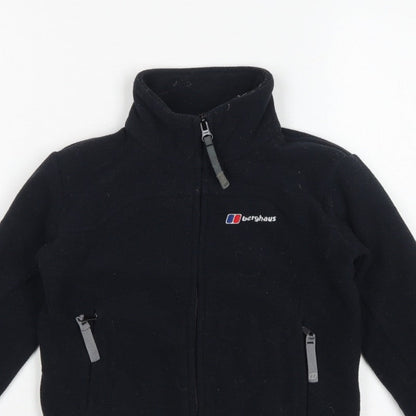 Berghaus Boys Black Fleece Jacket 5-6 Years Full Zip Outdoor