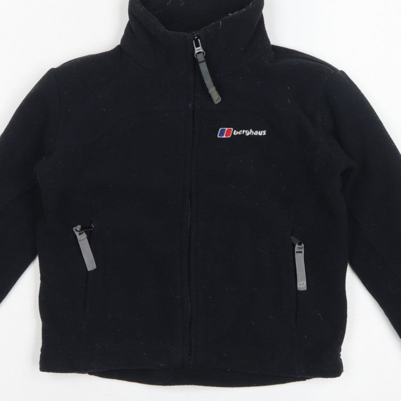 Berghaus Boys Black Fleece Jacket 5-6 Years Full Zip Outdoor