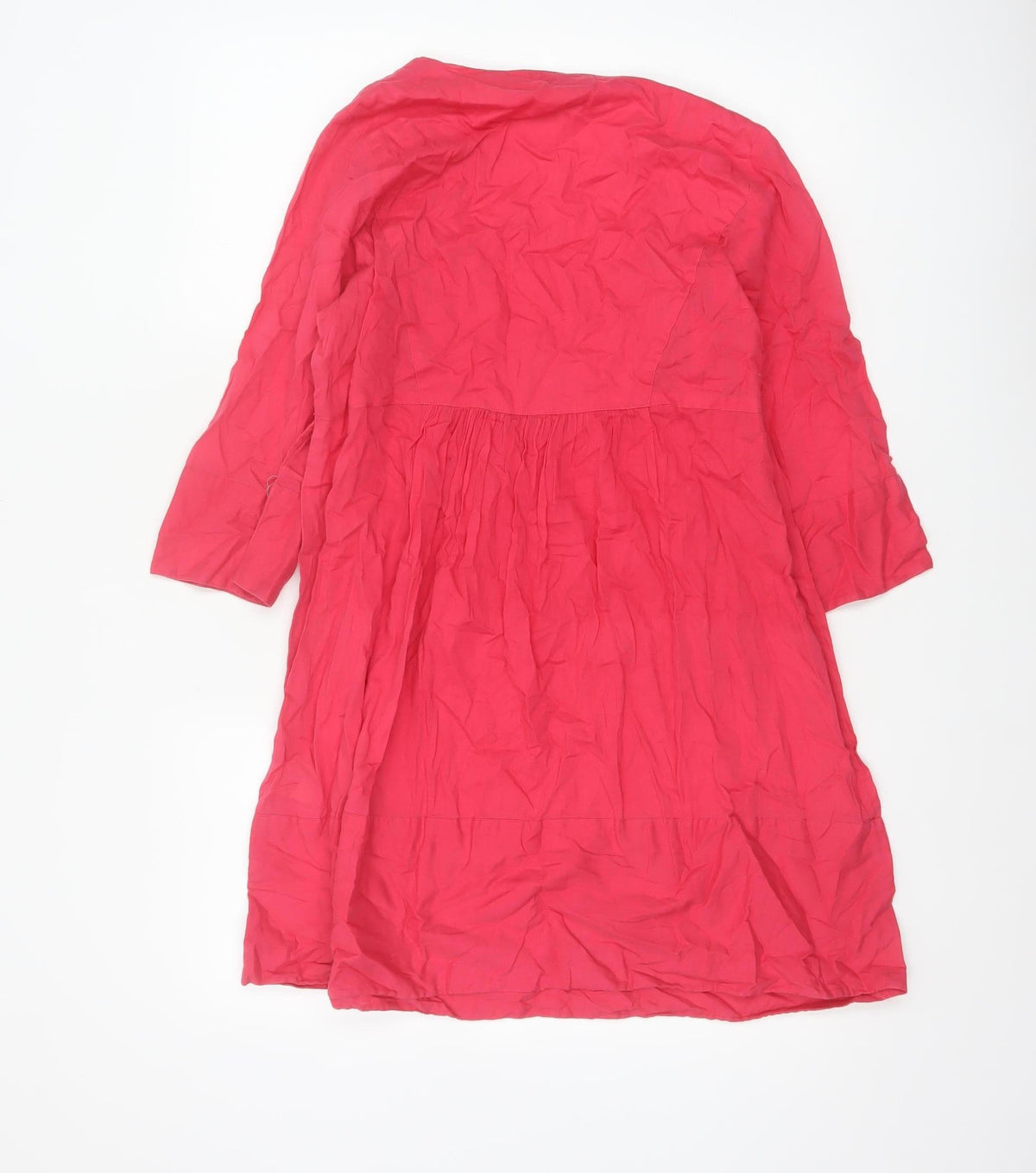 Phase Eight Women Pink UK 12 Knee Length Beaded V-Neck Dress