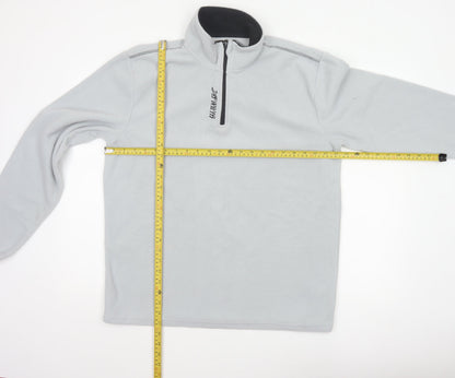 Atlas For Men Grey L 1/4 Zip Fleece Pullover Sweatshirt Outdoor